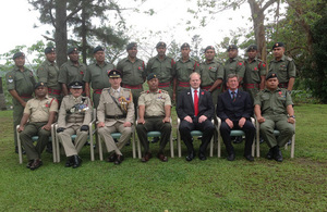 Acting High Commissioner Daniel Salter with officials and participants of the Psychology of Leadership Course