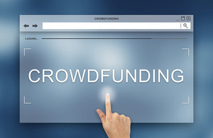 Crowd funding web page