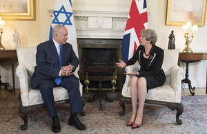 Prime Minister Theresa May and Prime Minister Benjamin Netanyahu