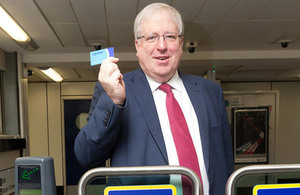 Transport Secretary visits Gatwick Airport to launch Oyster and contactless payments.