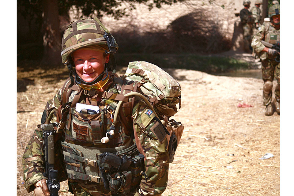 RAF woman helps Marines bring stabilisation to Helmand villages