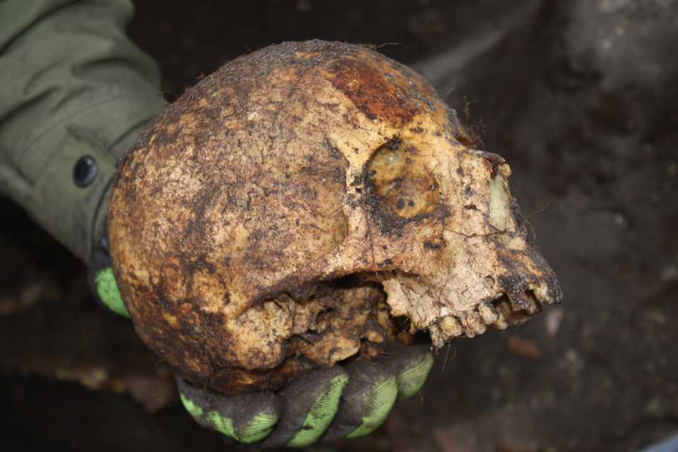 Storms unearth 19th century remains on MOD island