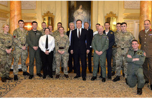 PM meets Operational Awards winners at Downing Street reception