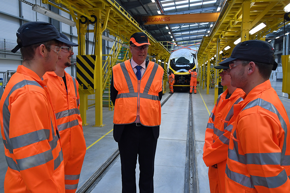 New rail academy to train 500 apprentices opened by Transport Secretary