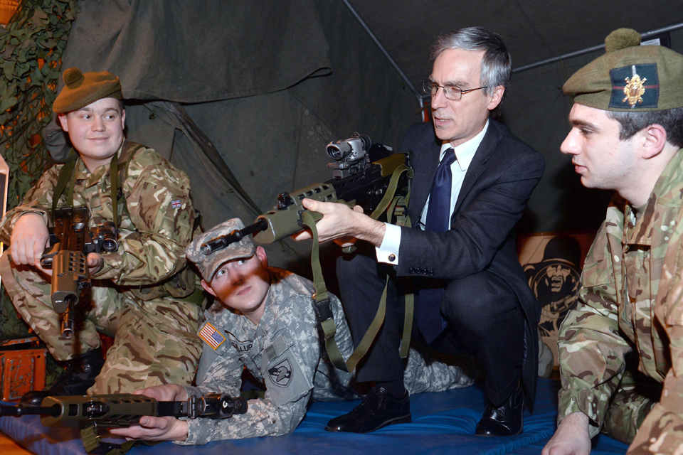 Defence minister visits cadets in Scotland