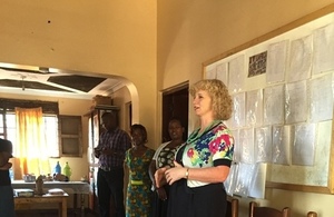 Alison Blackburne at the Bulamu Girls Transit Centre in Kampala