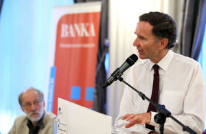 Lord Green talks at the lecture "Stimulating economic recovery - UK best practice models"