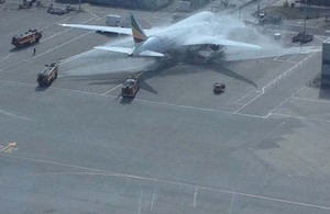ET-AOP at Heathrow Airport