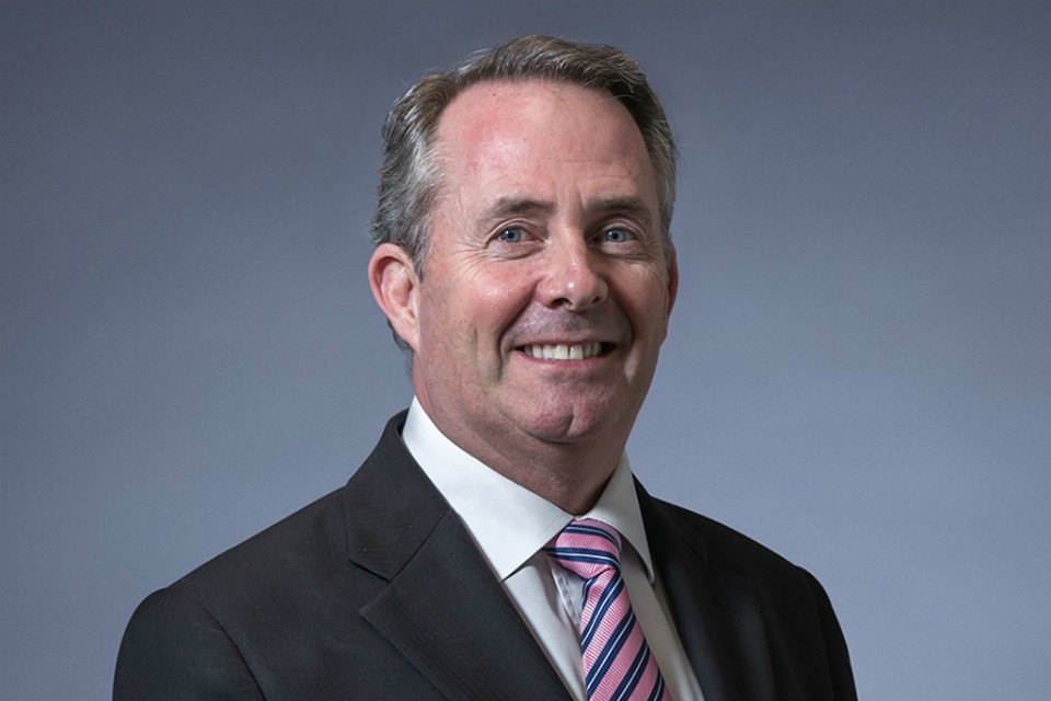 Liam Fox, Secretary of State for International Trade and President of the Board of Trade.