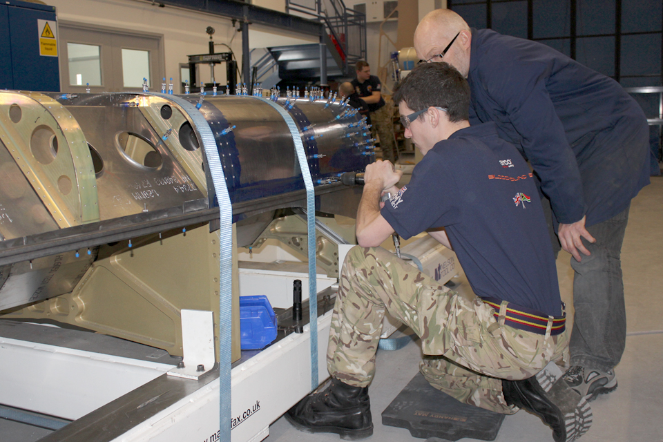 A former Army apprentice working on the Bloodhound supersonic car