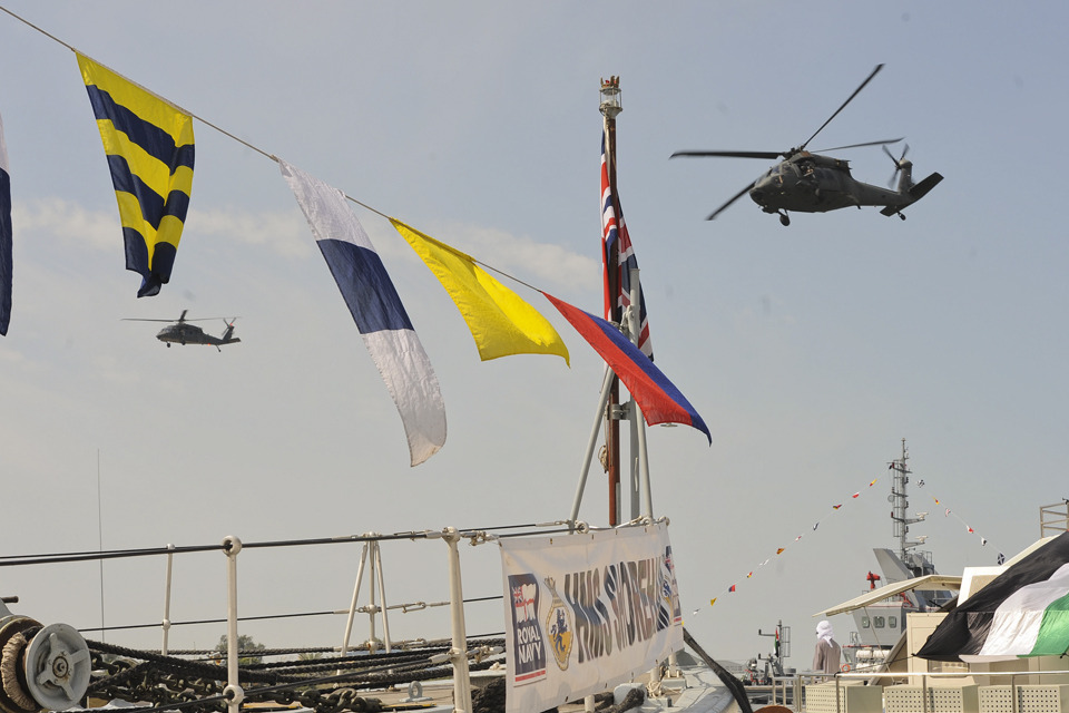 Royal Navy flies flag for UK at Gulf exhibition