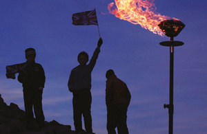 Slieve Donarde Peak beacon for the Queen's Diamond Jubilee