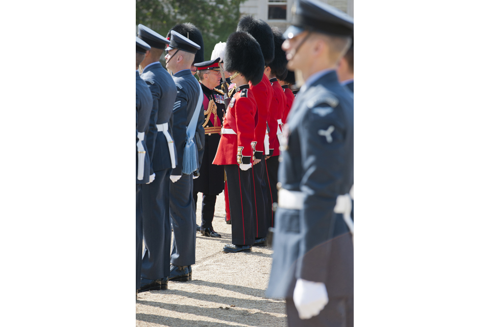 General Sir David Richards inspecting the Armed Forces detachments 