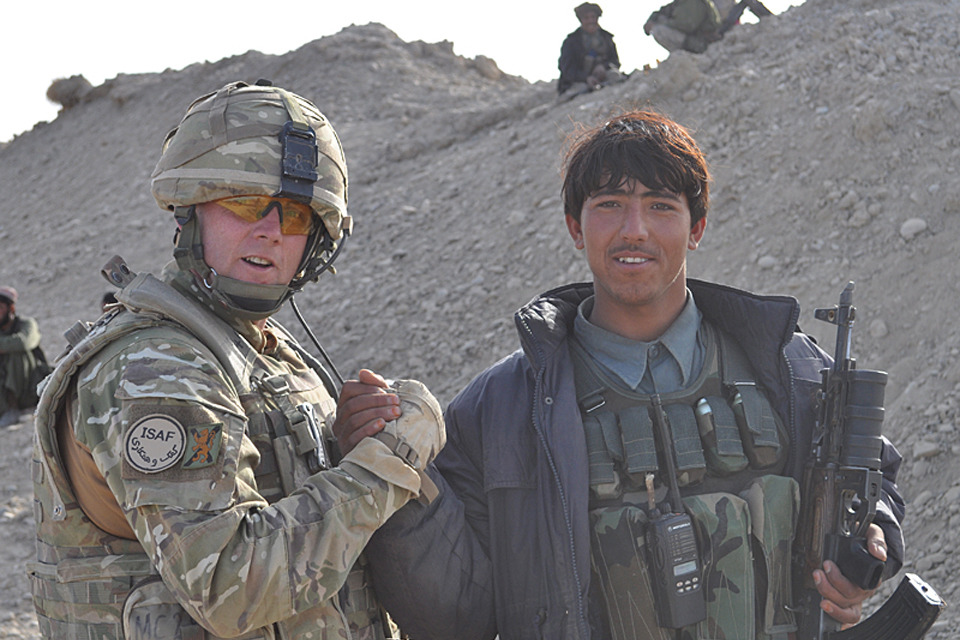 British trained Afghan Police take on the Taliban