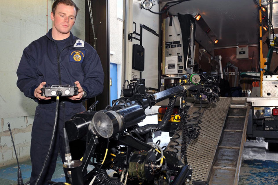 Royal Navy divers dispose of three bombs in a day