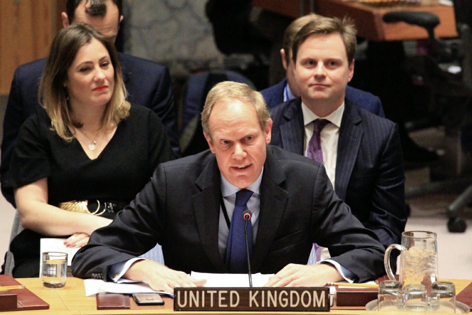 Ambassador Matthew Rycroft at the Security Council briefing on Colombia