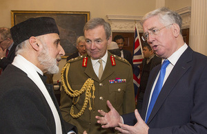 Defence Secretary, Chief of Defence Staff and Sheikh Hamza Ramzy