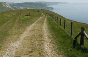 Coastal footpath in Dorset