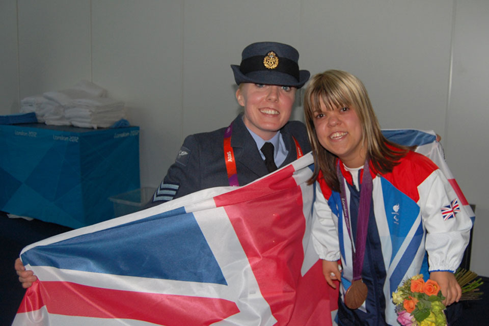 Paralympic medal winner thanks RAF coach