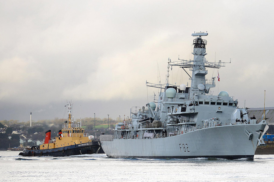 HMS Somerset returns to sea after £20 million refit