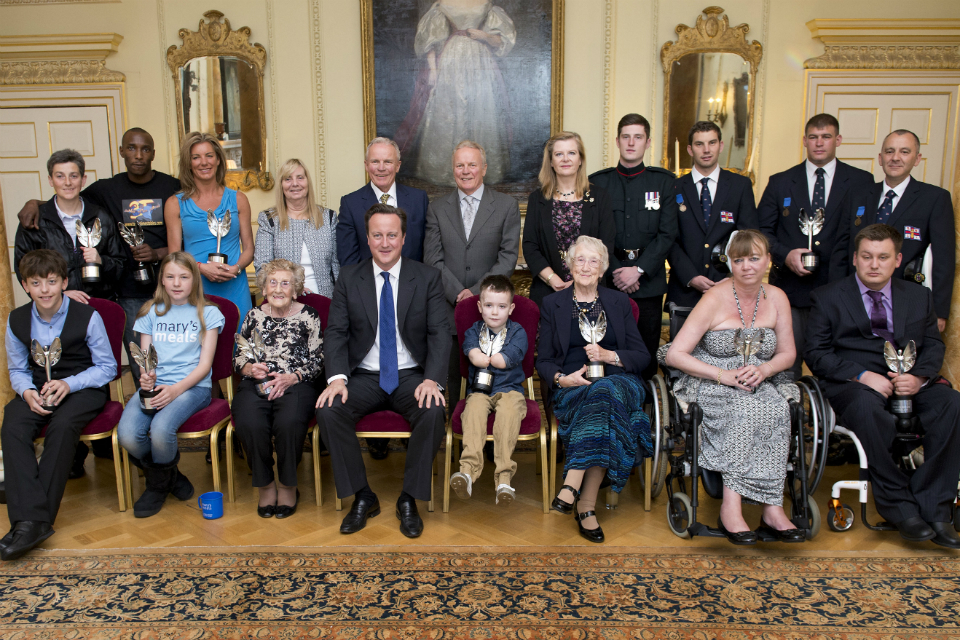 PM hosts reception for Pride of Britain award winners