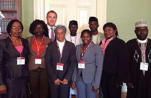 Members of the Nigerian Ministry of Foreign Affairs 36 + 1, and Simon Fraser, Permanent under Secretary at the Foreign & Commonwealth Office