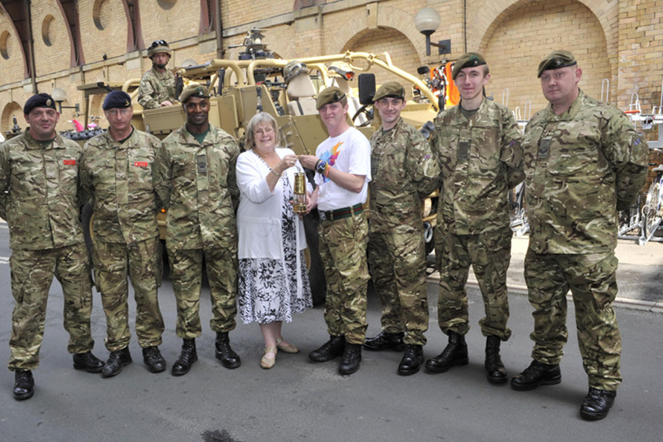 4 YORKS soldiers carry Paralympic Flame