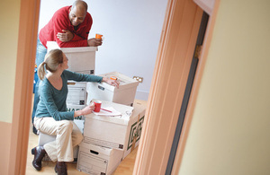 Couple moving in