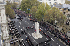 Remembrance Sunday service at the Cenotaph in London [Picture: Sergeant Pete Mobbs RAF, Crown copyright]
