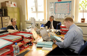Ministry of Defence civilian personnel at work