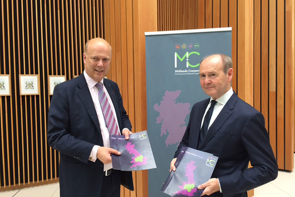 Transport Secretary receives progress report on plan to get Midlands economy firing