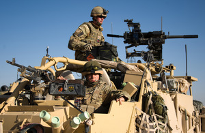 Members of the Household Calvary Regiment during a mounted patrol in Gereshk, Helmand province, in 2011 (library image) [Picture: Sergeant Russ Nolan, Crown Copyright/MOD 2011]