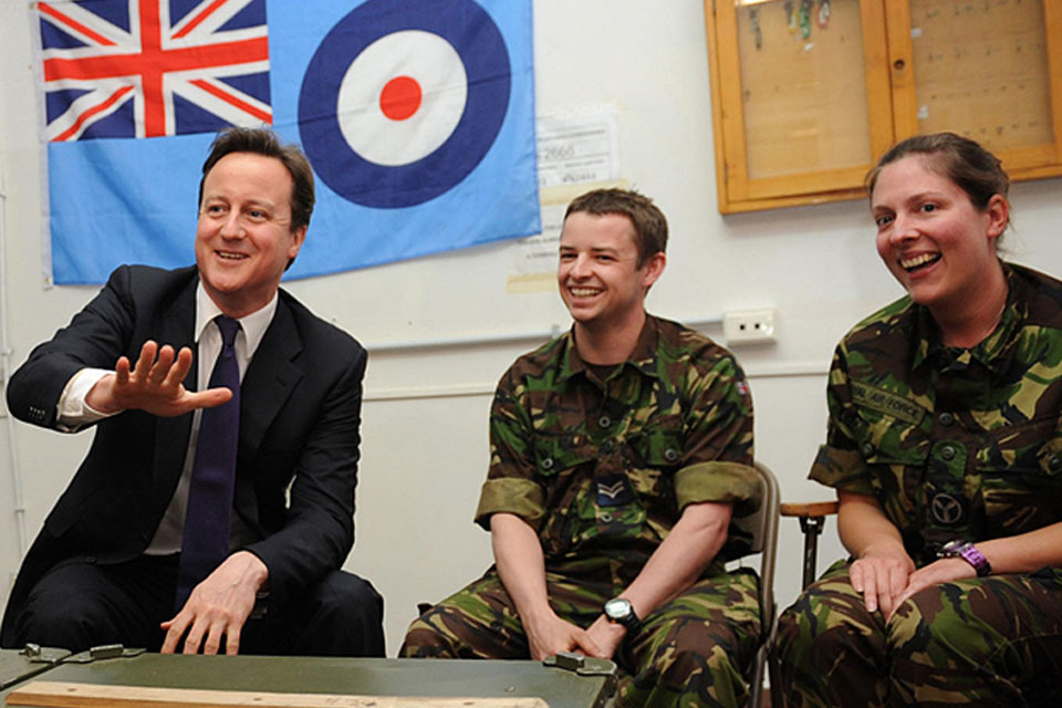 PM visits RAF crews deployed on Libya operations