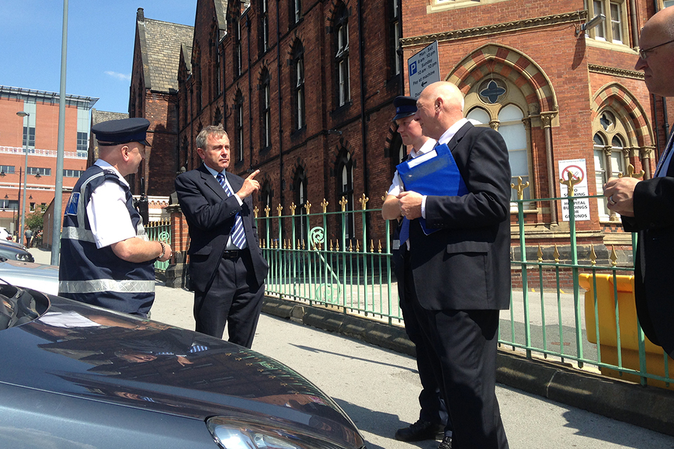 Minister on Blue Badge patrol