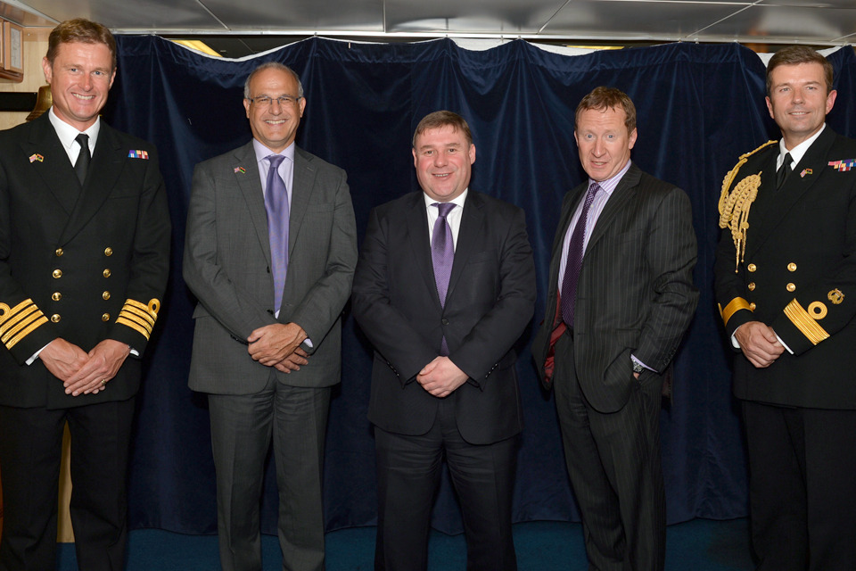 HMS Bulwark supports UK visit to Libya