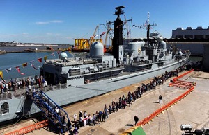 HMS Edinburgh opened her doors to the public in Liverpool [Picture: Leading Airman (Photographer) Dan Rosenbaum, Crown copyright]