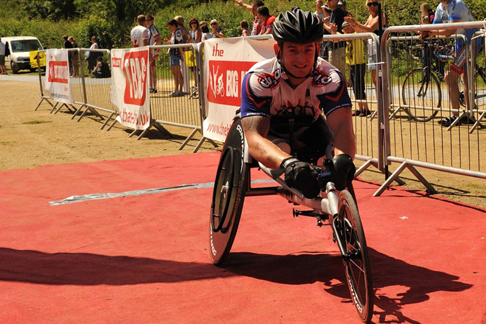 Injured troops compete in Ironman Triathlon