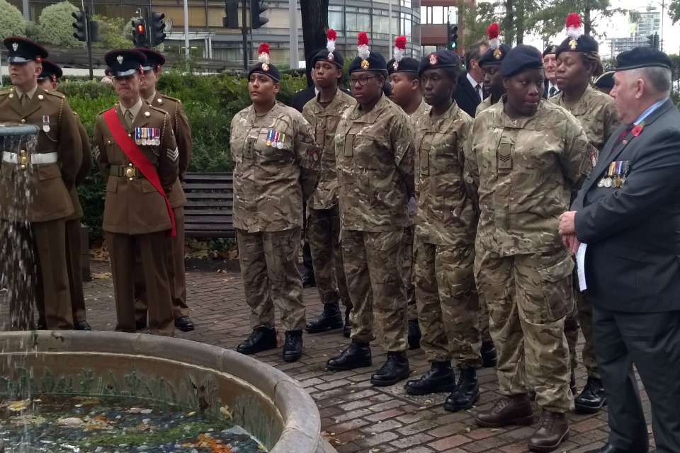 Young cadets at the ceremony 