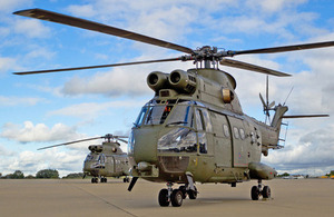 Puma Mk2 helicopters at RAF Benson in Oxfordshire [Picture: Senior Aircraftman James Goff, Crown copyright]