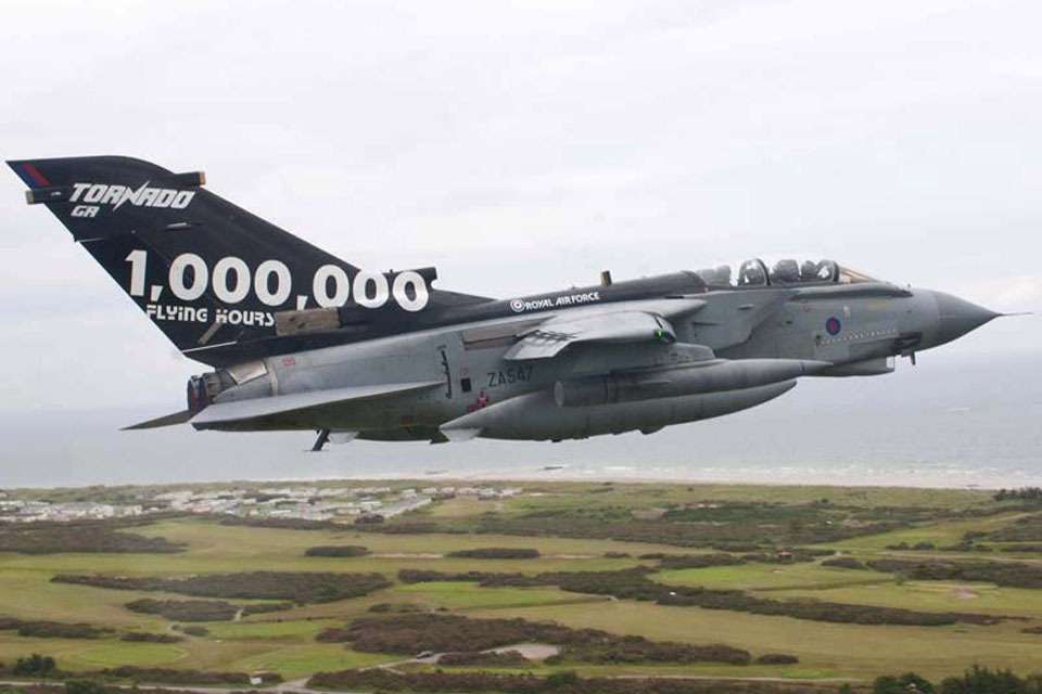 Tornado ground attack jets clock up one million flying hours