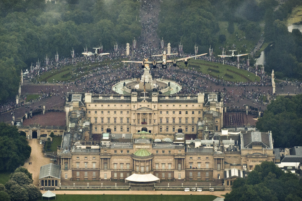 The RAF flypast over Buckingham Palace