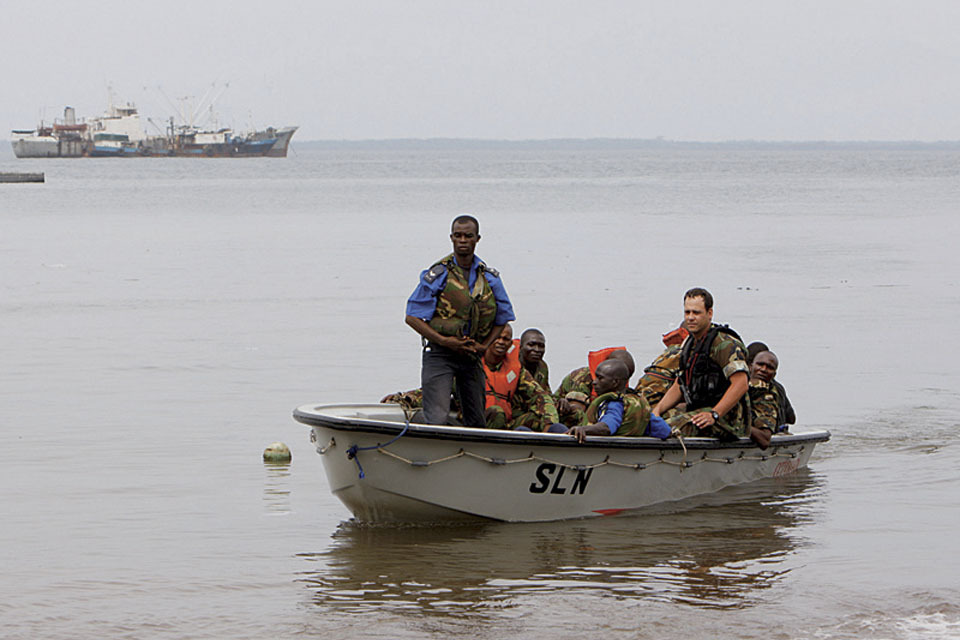 UK military train Sierra Leone maritime defence force