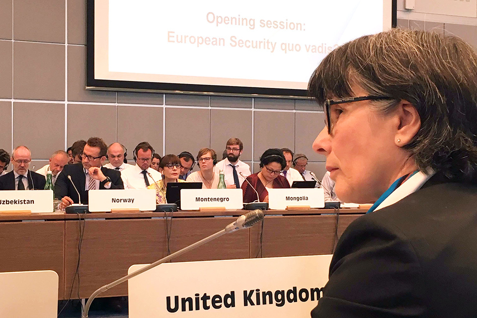 UK statement to OSCE Annual Security Review Conference opening session