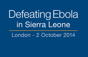 Defeating Ebola in Sierra Leone Conference
