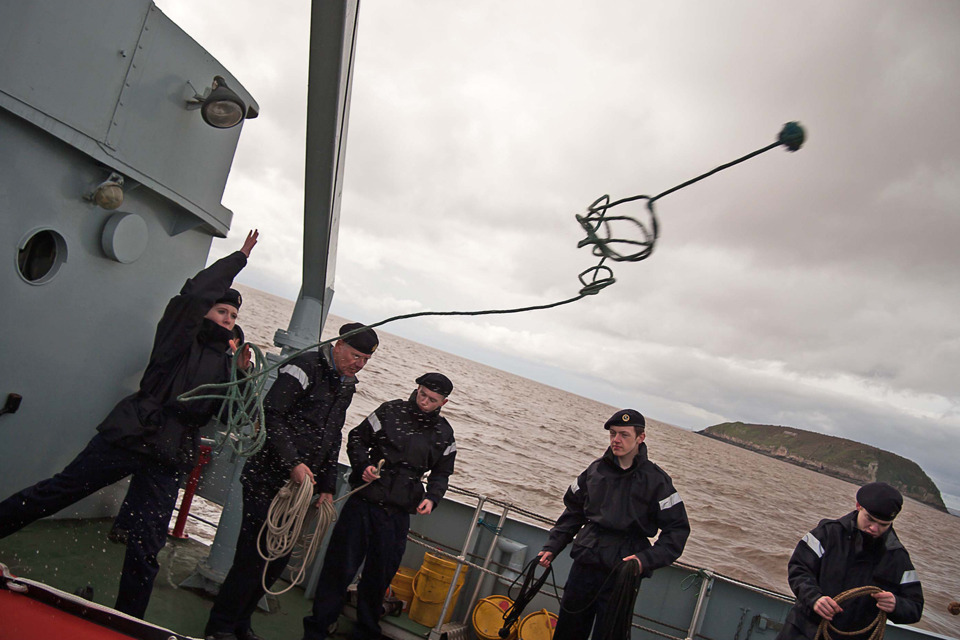 Royal Navy reservists taste life at sea