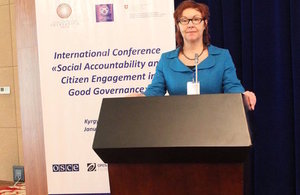 UK expert speaks at international conference on good governance in Kyrgyzstan