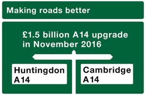 £1.5 billion A14 upgrade.