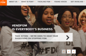 Front page of the #EndFGM is Everybody’s Business website