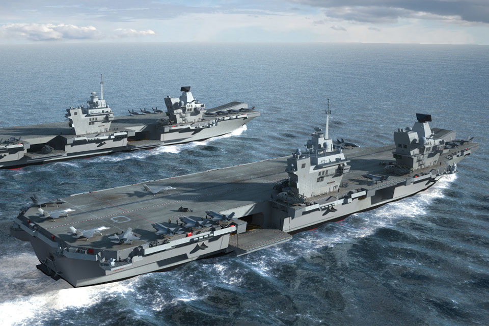 First sailors join new aircraft carrier in Scotland