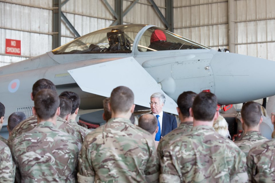 Defence Secretary visits UK personnel taking the fight to Daesh